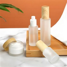 Botellas cosméticas de vidrio sin aire